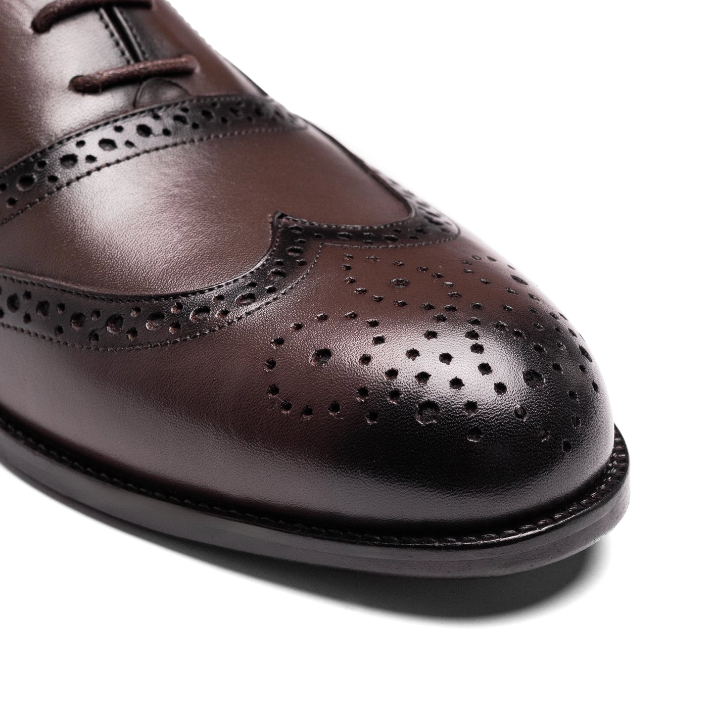 Durable sole of Stanford Limit Derby Brown with slip-resistant grip.